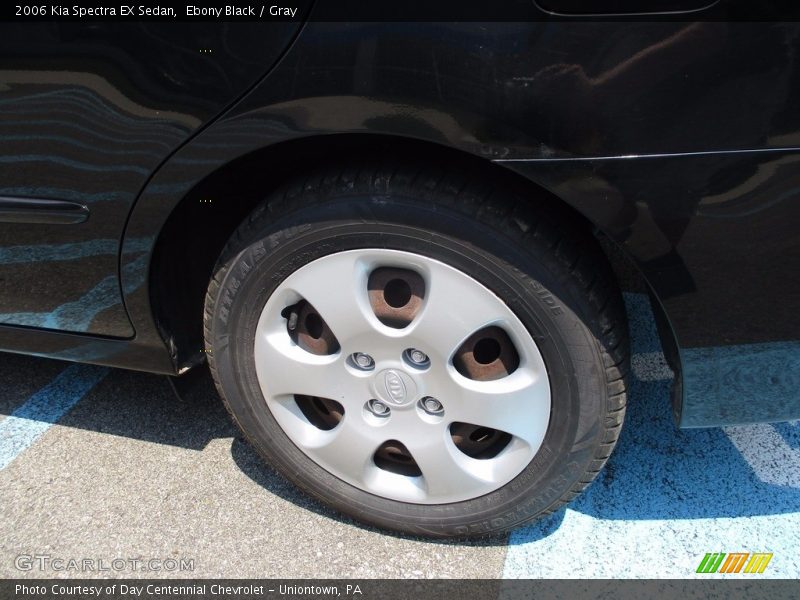 Ebony Black / Gray 2006 Kia Spectra EX Sedan