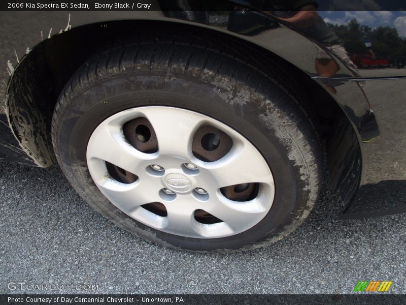 Ebony Black / Gray 2006 Kia Spectra EX Sedan