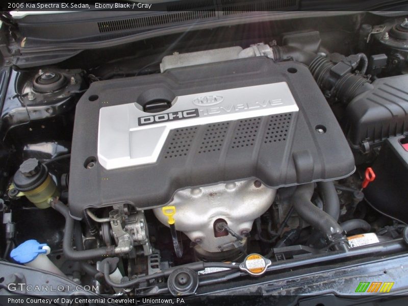 Ebony Black / Gray 2006 Kia Spectra EX Sedan