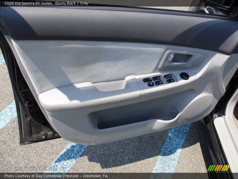 Ebony Black / Gray 2006 Kia Spectra EX Sedan