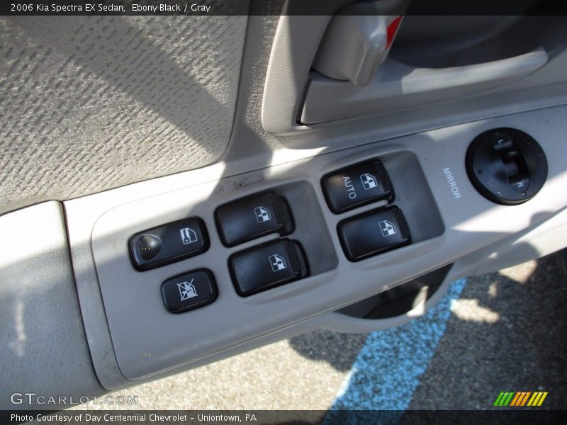 Ebony Black / Gray 2006 Kia Spectra EX Sedan