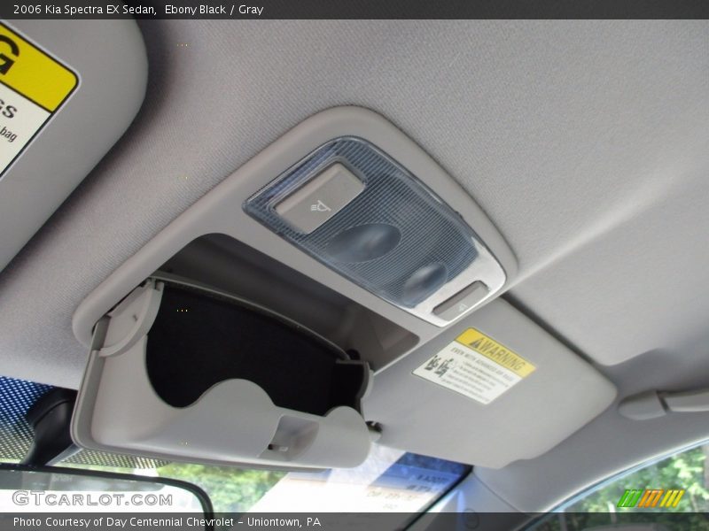 Ebony Black / Gray 2006 Kia Spectra EX Sedan