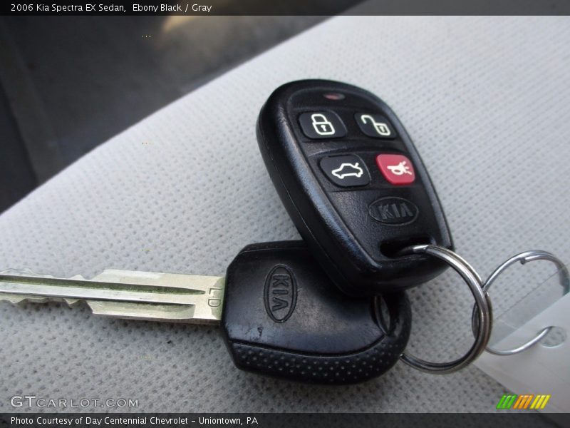 Ebony Black / Gray 2006 Kia Spectra EX Sedan