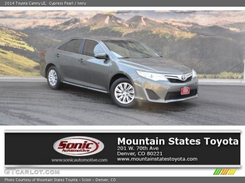Cypress Pearl / Ivory 2014 Toyota Camry LE