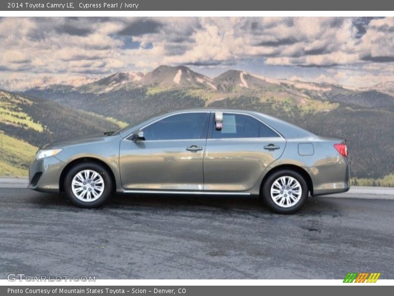 Cypress Pearl / Ivory 2014 Toyota Camry LE