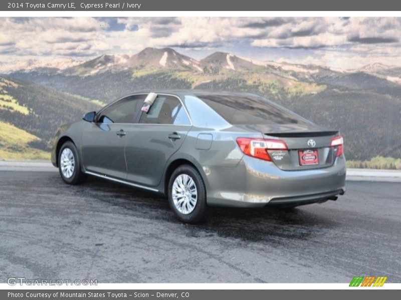 Cypress Pearl / Ivory 2014 Toyota Camry LE