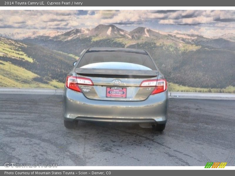 Cypress Pearl / Ivory 2014 Toyota Camry LE