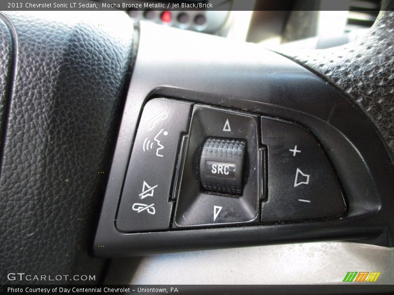 Mocha Bronze Metallic / Jet Black/Brick 2013 Chevrolet Sonic LT Sedan
