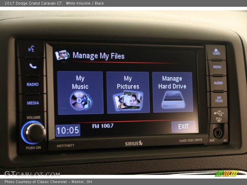 White Knuckle / Black 2017 Dodge Grand Caravan GT