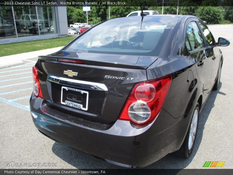 Mocha Bronze Metallic / Jet Black/Brick 2013 Chevrolet Sonic LT Sedan
