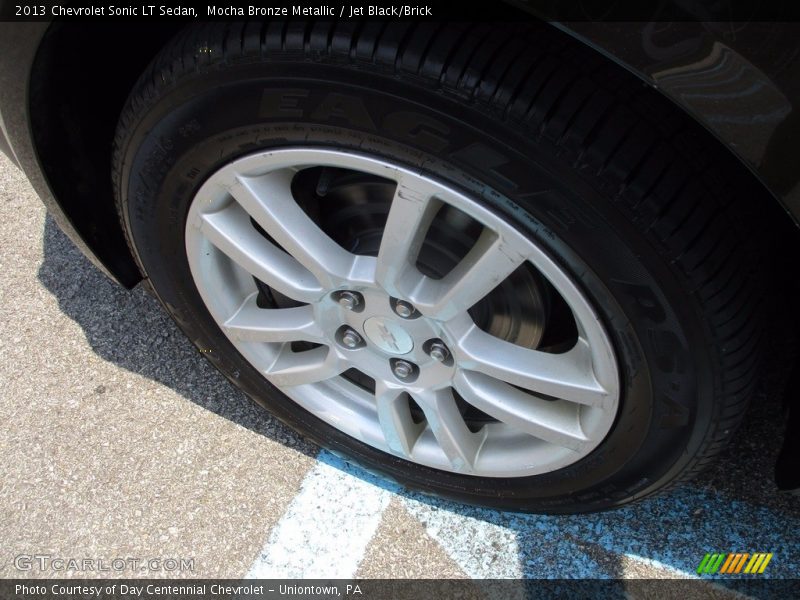 Mocha Bronze Metallic / Jet Black/Brick 2013 Chevrolet Sonic LT Sedan