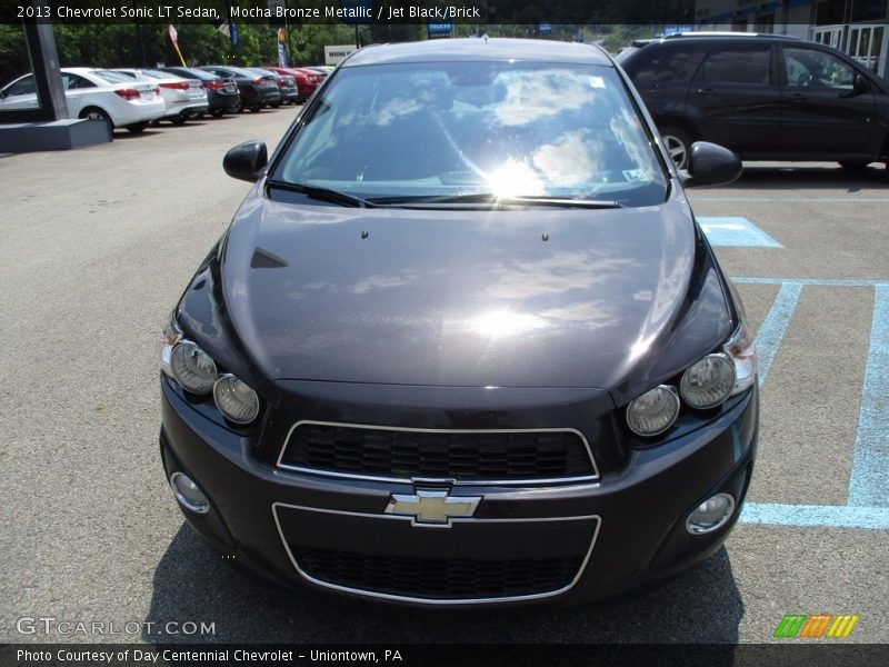 Mocha Bronze Metallic / Jet Black/Brick 2013 Chevrolet Sonic LT Sedan