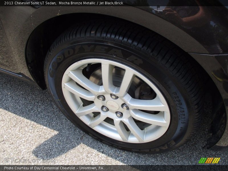 Mocha Bronze Metallic / Jet Black/Brick 2013 Chevrolet Sonic LT Sedan