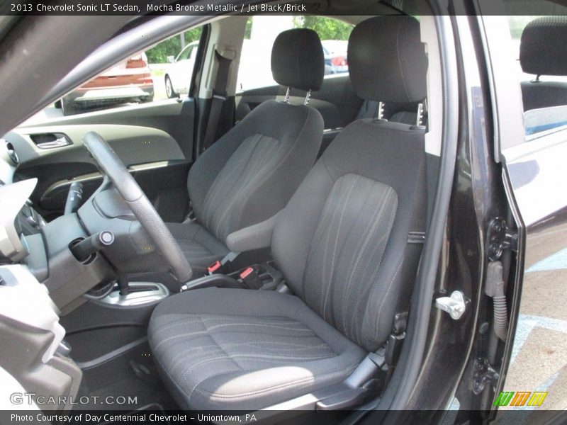 Mocha Bronze Metallic / Jet Black/Brick 2013 Chevrolet Sonic LT Sedan
