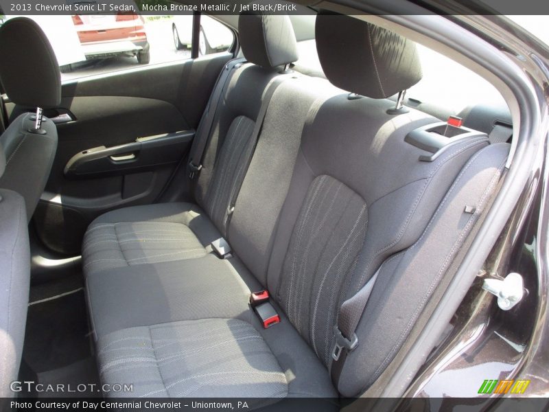Mocha Bronze Metallic / Jet Black/Brick 2013 Chevrolet Sonic LT Sedan