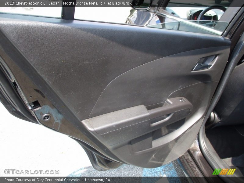 Mocha Bronze Metallic / Jet Black/Brick 2013 Chevrolet Sonic LT Sedan