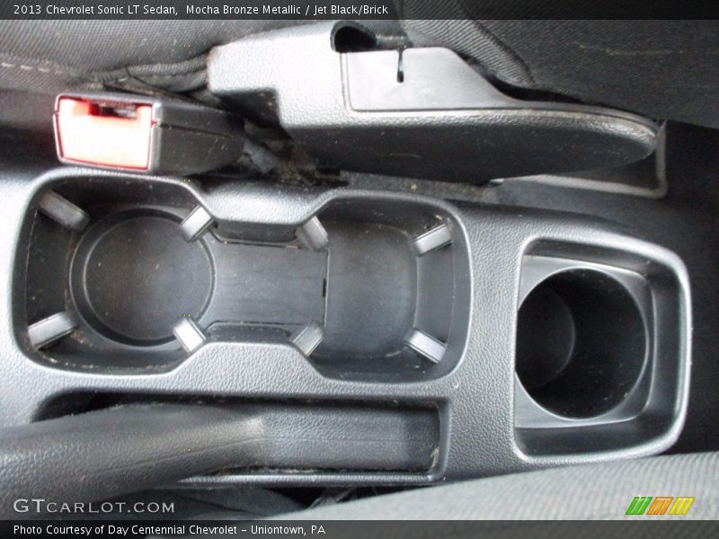Mocha Bronze Metallic / Jet Black/Brick 2013 Chevrolet Sonic LT Sedan