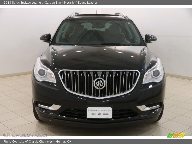 Carbon Black Metallic / Ebony Leather 2013 Buick Enclave Leather