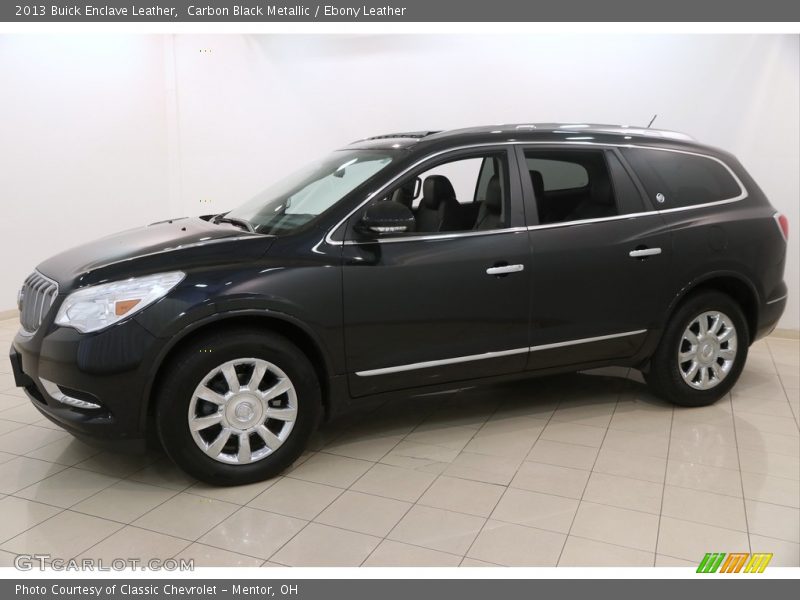 Carbon Black Metallic / Ebony Leather 2013 Buick Enclave Leather