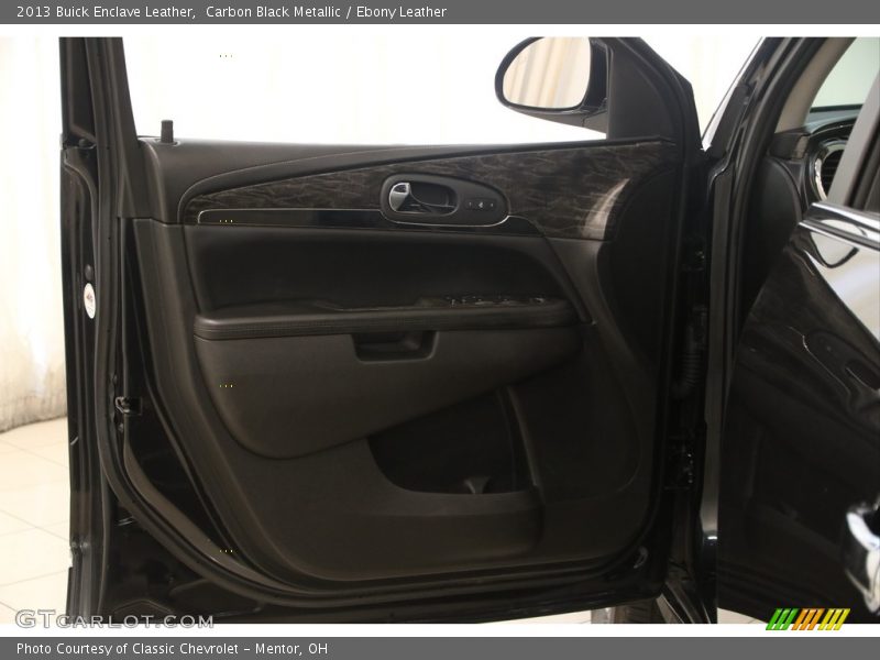 Carbon Black Metallic / Ebony Leather 2013 Buick Enclave Leather
