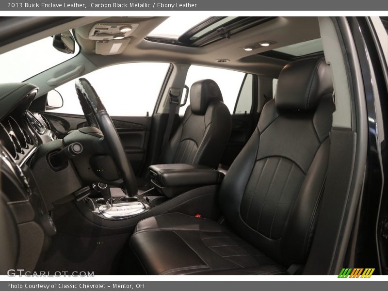 Carbon Black Metallic / Ebony Leather 2013 Buick Enclave Leather