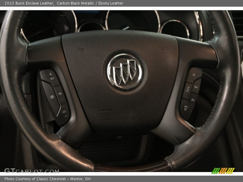 Carbon Black Metallic / Ebony Leather 2013 Buick Enclave Leather