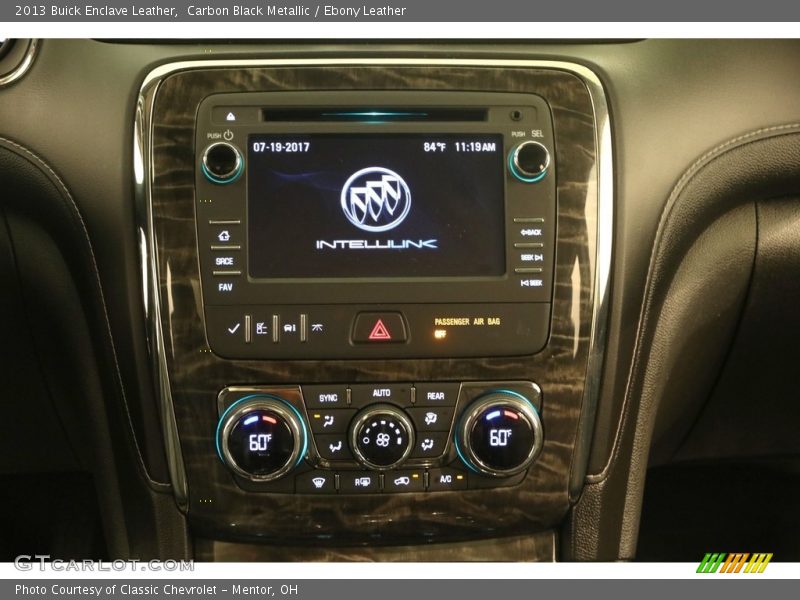 Carbon Black Metallic / Ebony Leather 2013 Buick Enclave Leather