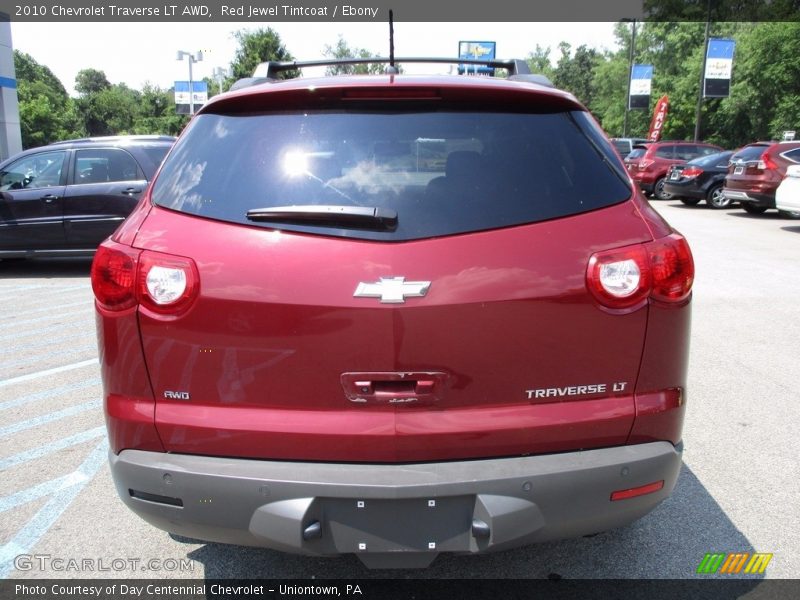 Red Jewel Tintcoat / Ebony 2010 Chevrolet Traverse LT AWD