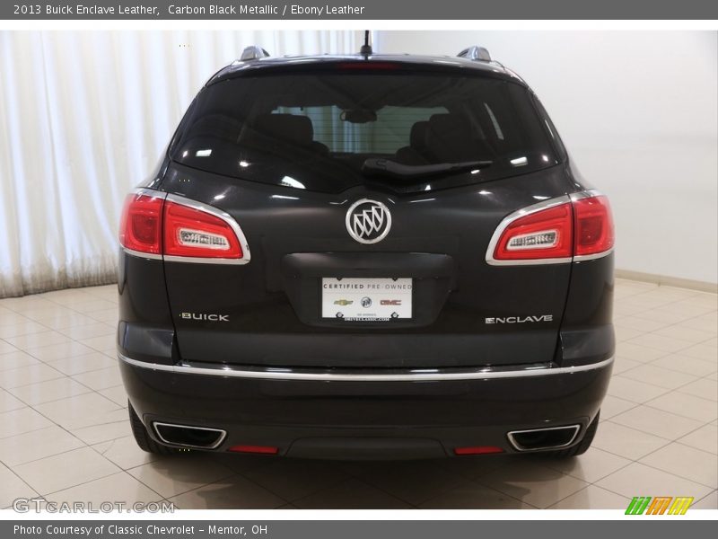 Carbon Black Metallic / Ebony Leather 2013 Buick Enclave Leather