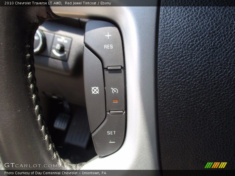 Red Jewel Tintcoat / Ebony 2010 Chevrolet Traverse LT AWD