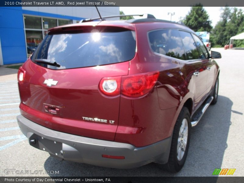 Red Jewel Tintcoat / Ebony 2010 Chevrolet Traverse LT AWD
