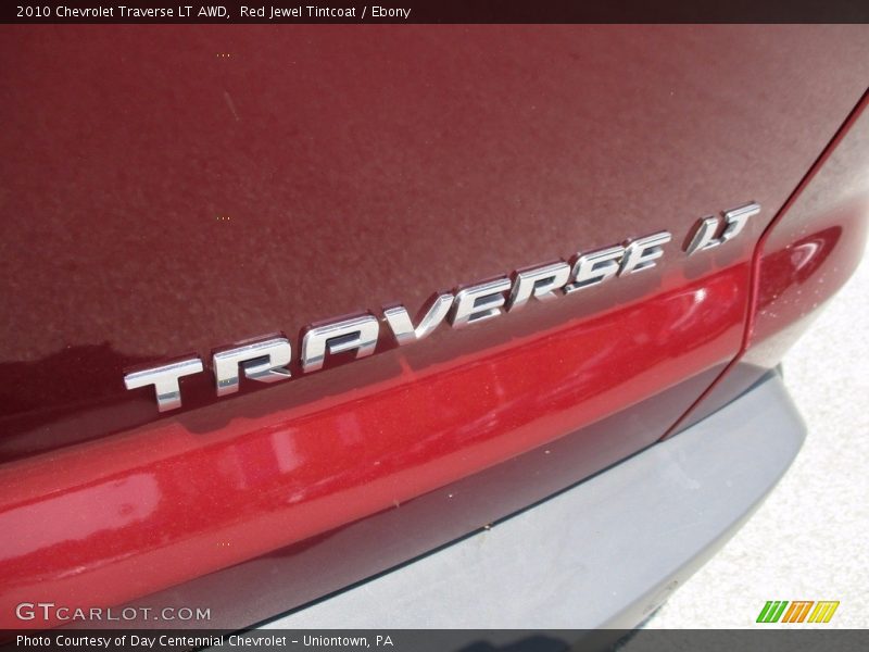 Red Jewel Tintcoat / Ebony 2010 Chevrolet Traverse LT AWD