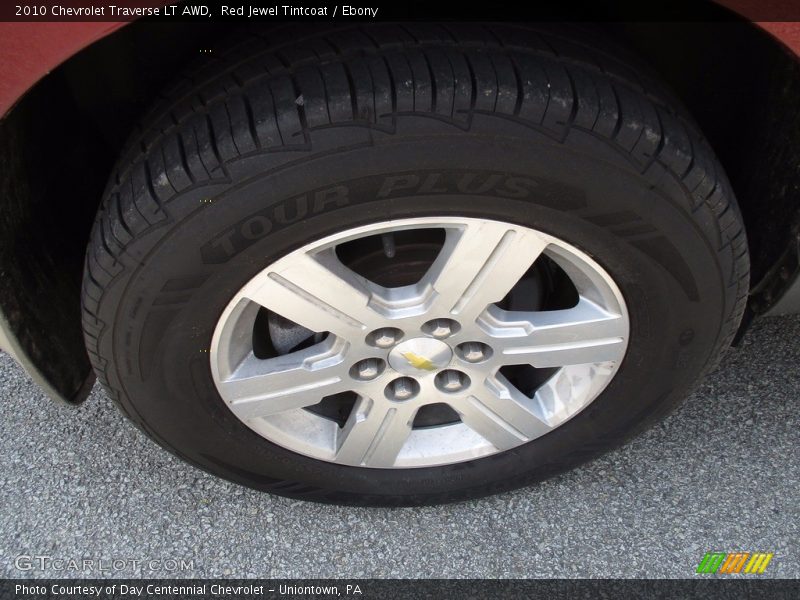 Red Jewel Tintcoat / Ebony 2010 Chevrolet Traverse LT AWD