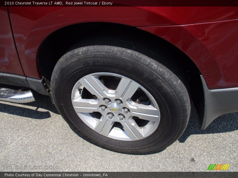 Red Jewel Tintcoat / Ebony 2010 Chevrolet Traverse LT AWD