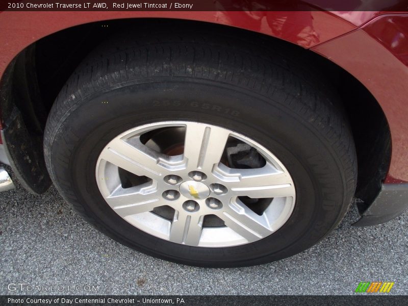Red Jewel Tintcoat / Ebony 2010 Chevrolet Traverse LT AWD