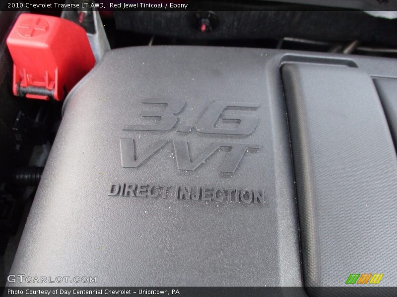Red Jewel Tintcoat / Ebony 2010 Chevrolet Traverse LT AWD