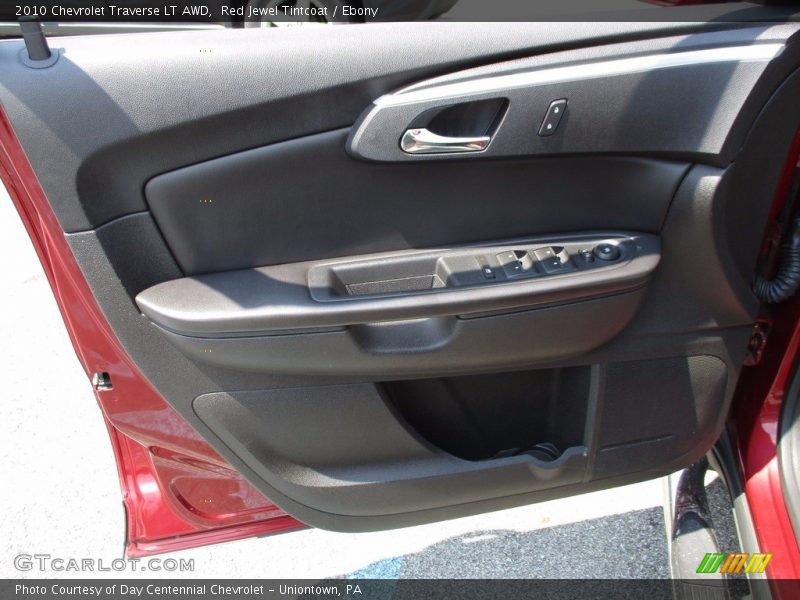 Red Jewel Tintcoat / Ebony 2010 Chevrolet Traverse LT AWD