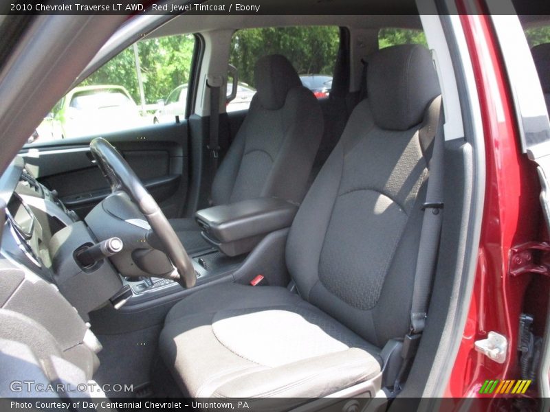 Red Jewel Tintcoat / Ebony 2010 Chevrolet Traverse LT AWD