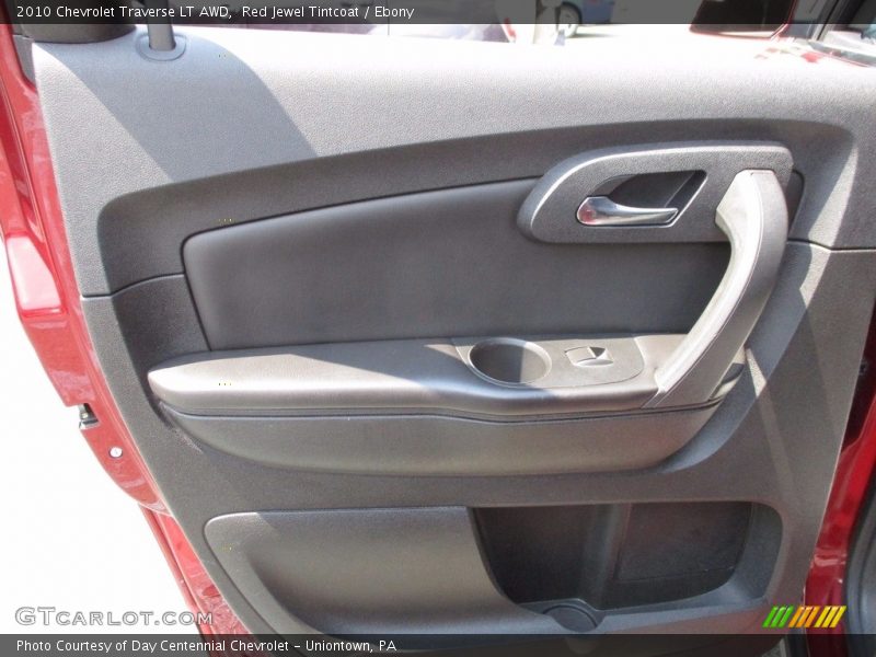 Red Jewel Tintcoat / Ebony 2010 Chevrolet Traverse LT AWD