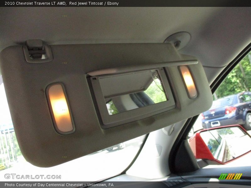 Red Jewel Tintcoat / Ebony 2010 Chevrolet Traverse LT AWD