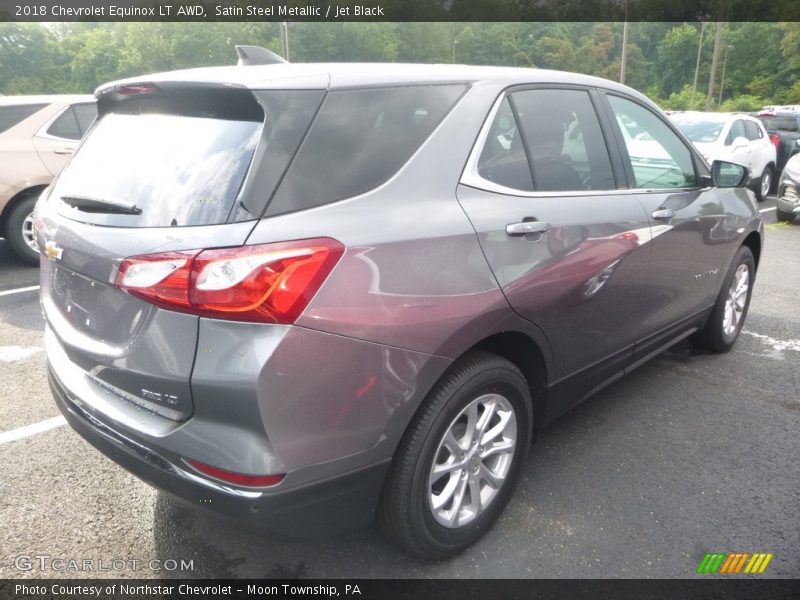 Satin Steel Metallic / Jet Black 2018 Chevrolet Equinox LT AWD
