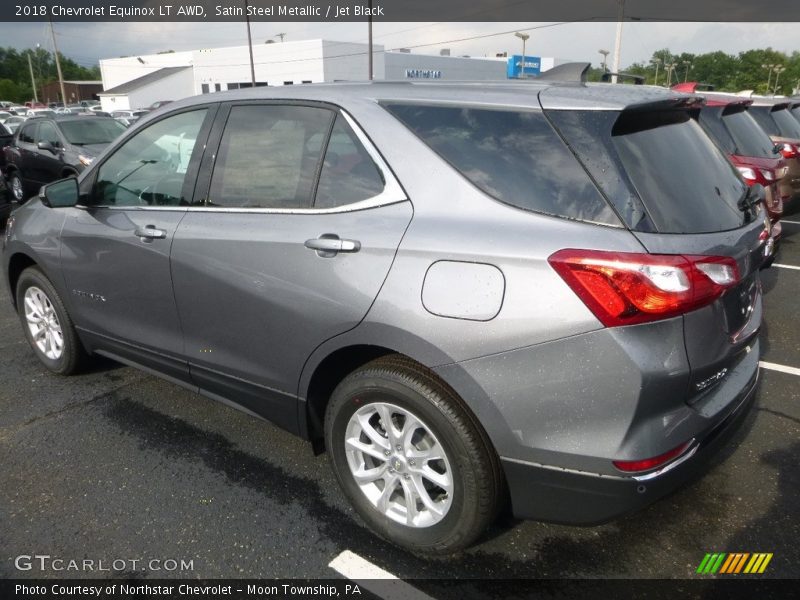 Satin Steel Metallic / Jet Black 2018 Chevrolet Equinox LT AWD
