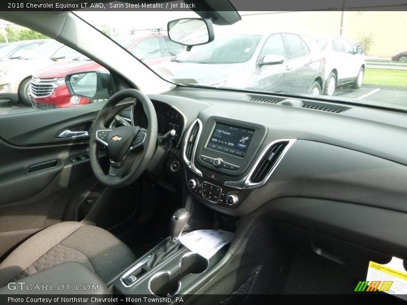 Satin Steel Metallic / Jet Black 2018 Chevrolet Equinox LT AWD