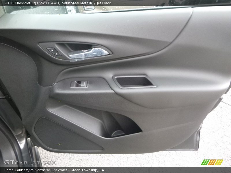 Satin Steel Metallic / Jet Black 2018 Chevrolet Equinox LT AWD