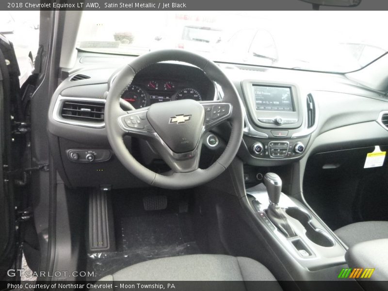 Satin Steel Metallic / Jet Black 2018 Chevrolet Equinox LT AWD