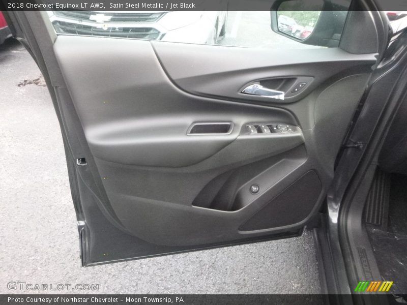 Satin Steel Metallic / Jet Black 2018 Chevrolet Equinox LT AWD