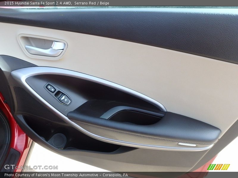 Serrano Red / Beige 2015 Hyundai Santa Fe Sport 2.4 AWD