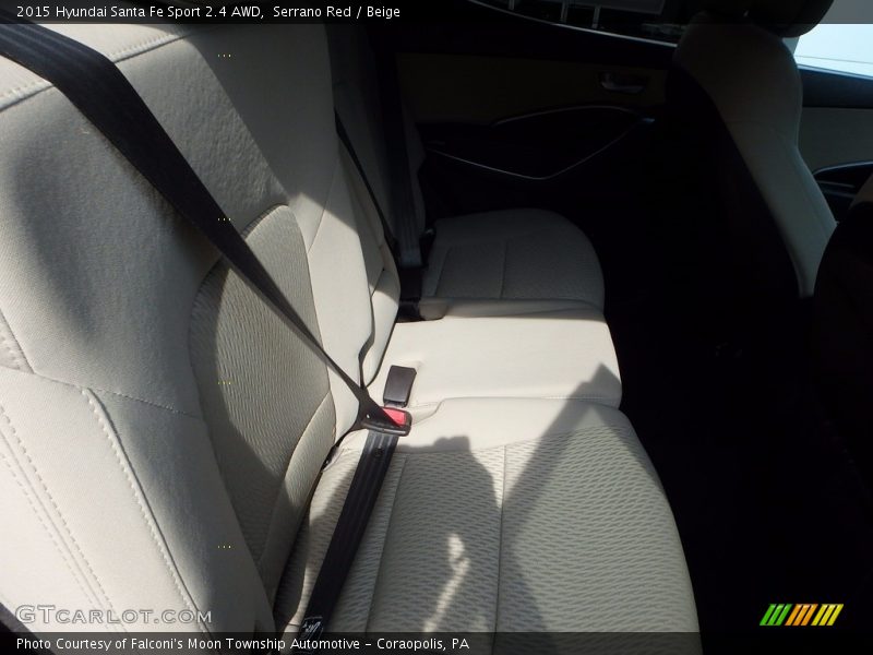 Serrano Red / Beige 2015 Hyundai Santa Fe Sport 2.4 AWD