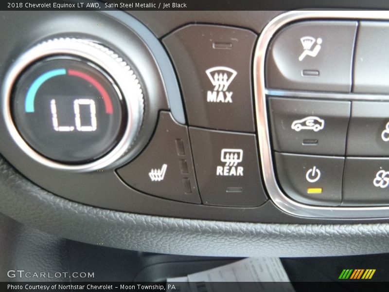 Satin Steel Metallic / Jet Black 2018 Chevrolet Equinox LT AWD