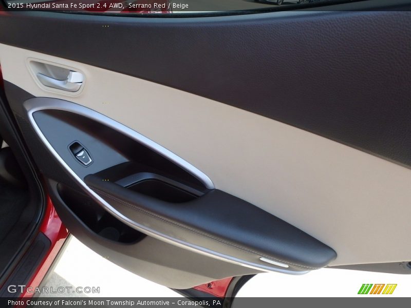 Serrano Red / Beige 2015 Hyundai Santa Fe Sport 2.4 AWD